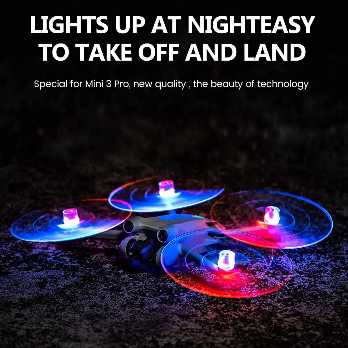 Hélice Flash LED Mini 3 PRO pour importateur DJI, accessoires de importateur, lumières LED de vol de