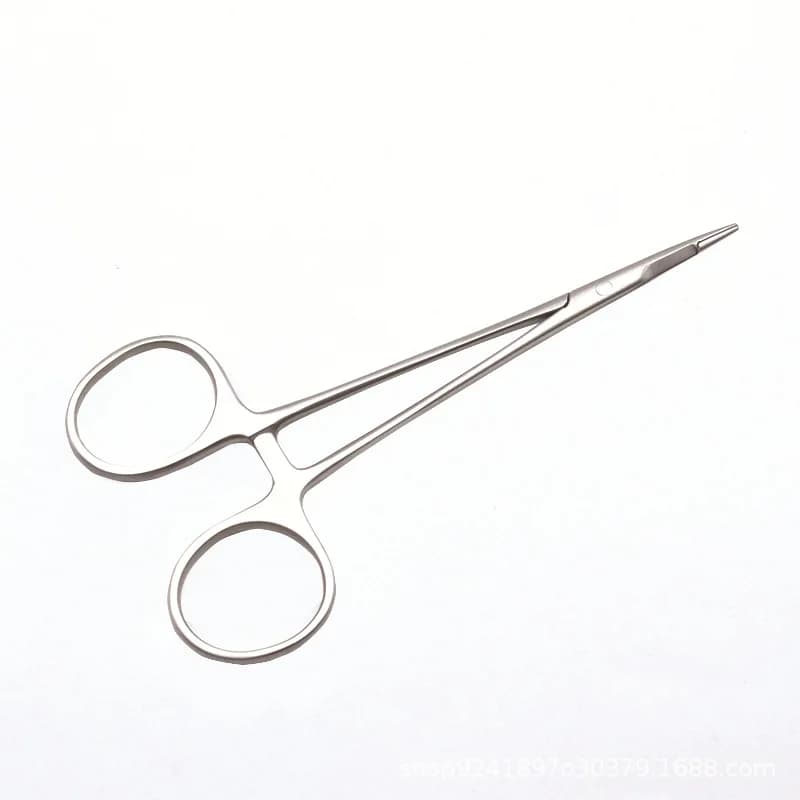Porte-aiguille chirurgical en acier inoxydable, insert de poignée en or, cosmétique, plastique, cein