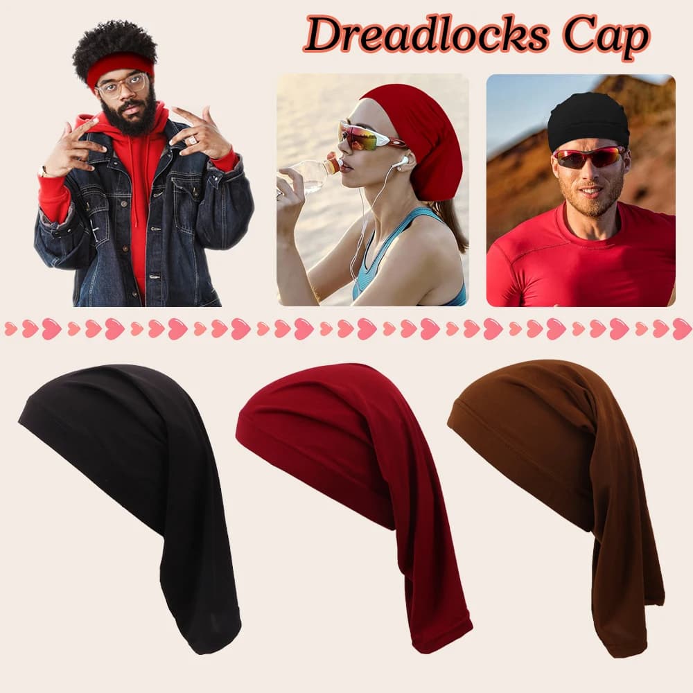 Bonnet de perruque en Tube de Dreadlock en Spandex doux, léger et extensible, manchon de tissage de