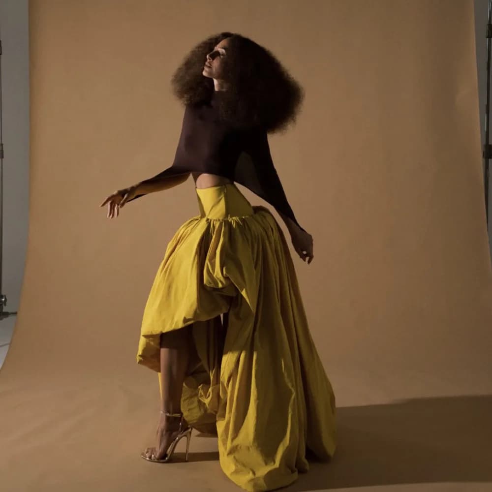 Jupe de danse asymétrique dorée pour femmes, taille haute, drapée, jupe longue féminine, jupe pour i