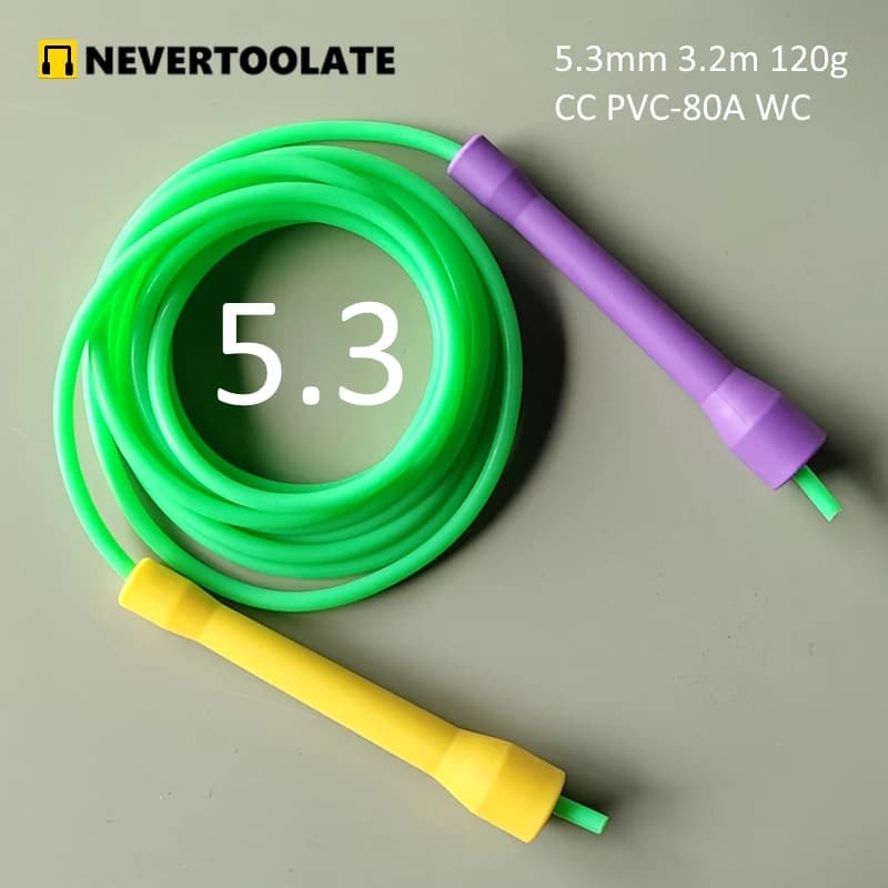 5mm 5.3mm 6mm de diamètre PVC corde CC poignée 3.2 mètres de long corde à sauter adulte vitesse cord