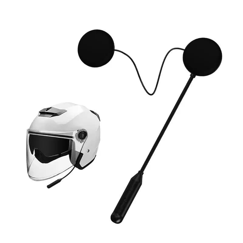 LUVIN l's-Casque de Moto Bluetooth Sans Fil, Oreillette Stéréo, Interphone Mains Libres, Batterie Lo
