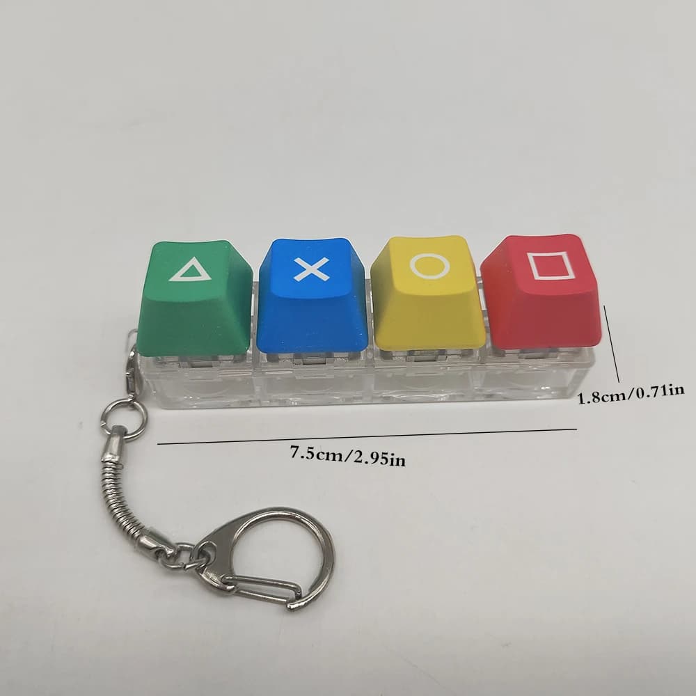 Clavier mécanique clé capuchon arbre testeur porte-clés porte-clés doigt presse Dlow pression jouet 