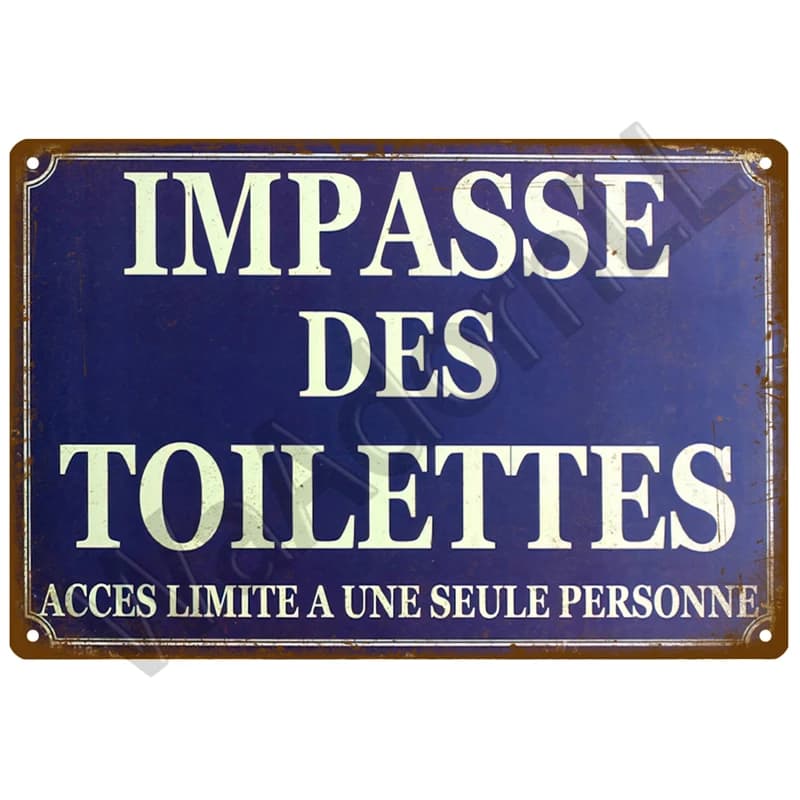 Panneau métallique Vintage, décor amusant pour la maison, toilettes, toilettes, toilettes, Art mural