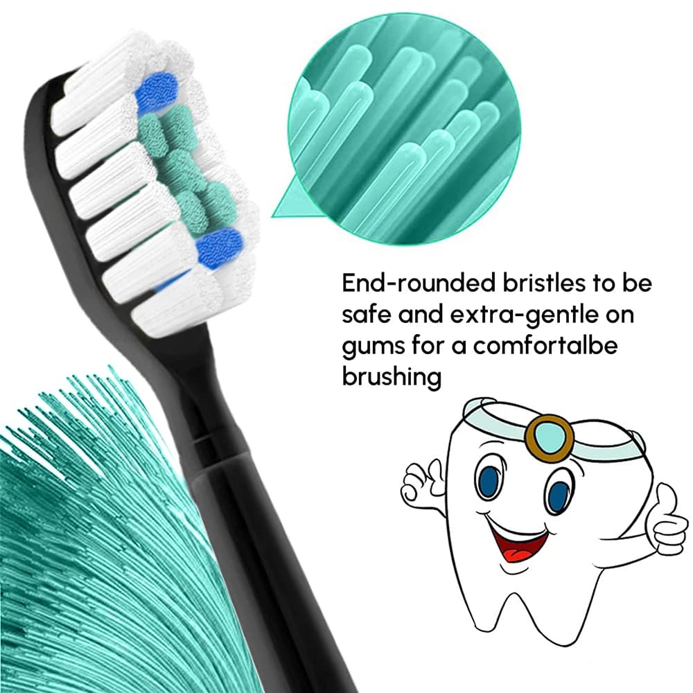 Têtes de brosse à dents de rechange compatibles avec les têtes de brosse électrique Philips Sonicare