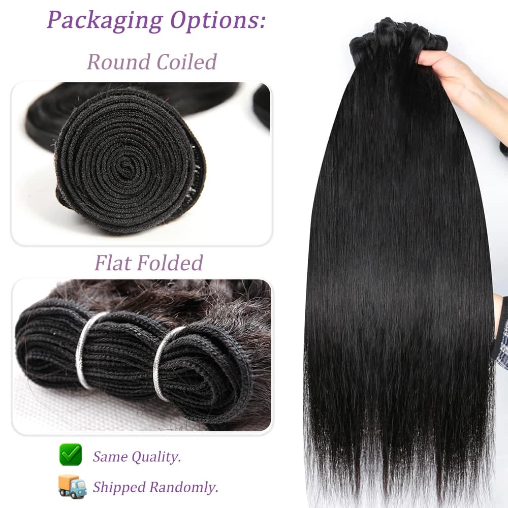 Tissage en lot 100% naturel brut noir naturel lisse, Extensions de cheveux, 10-30 pouces, 50 g/pièce