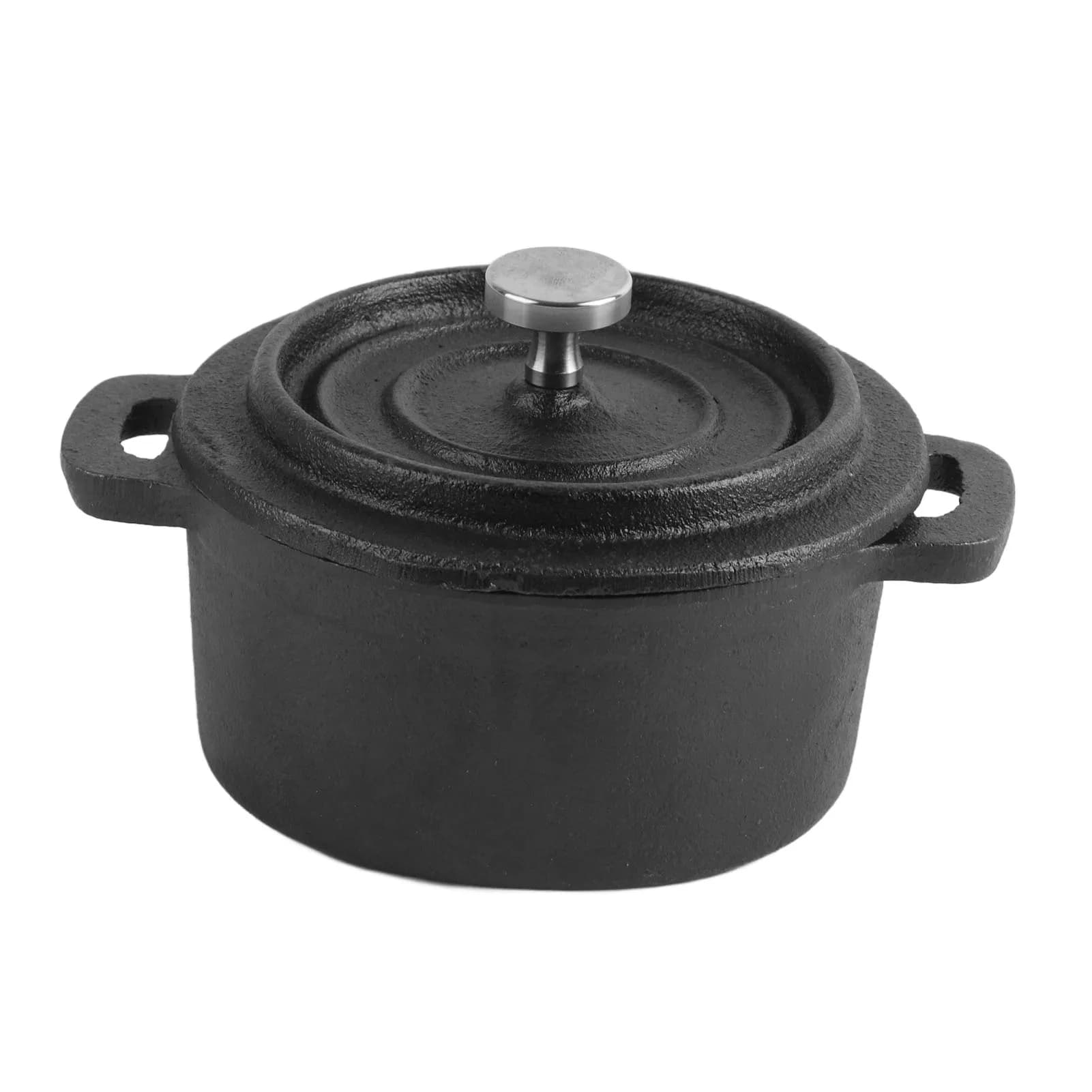 Marmite en fonte avec couvercle, double cuisinière traditionnelle épaissie, poignée pour cuisson len