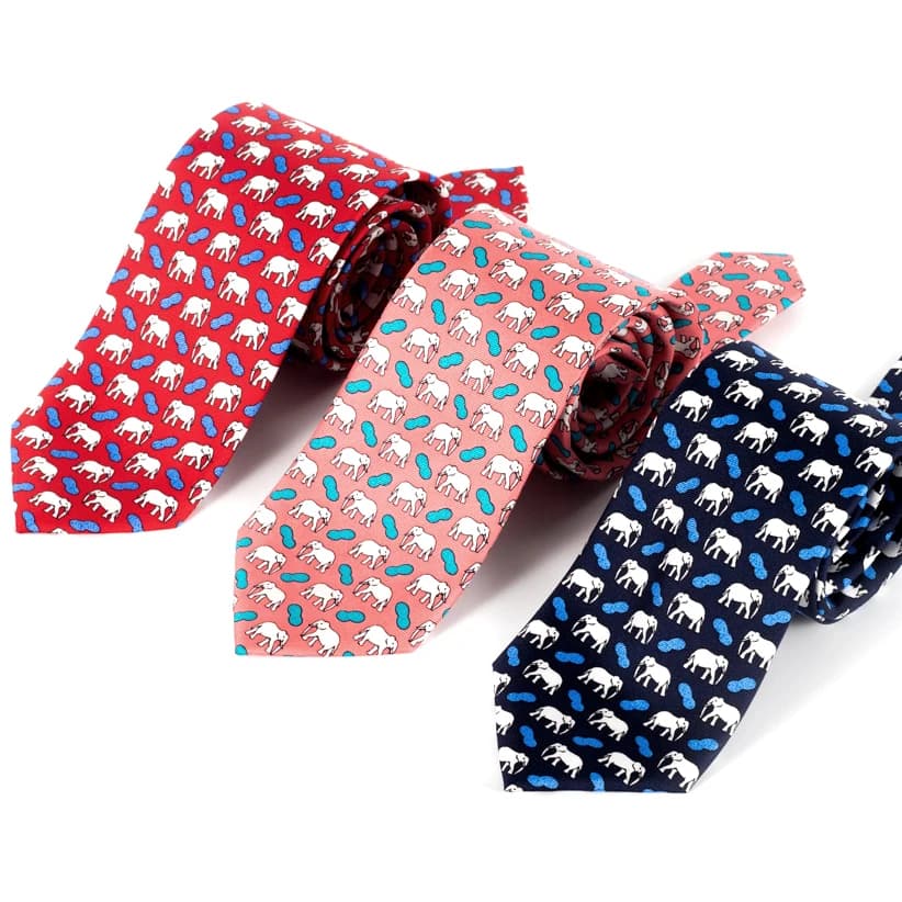Tailleur Smith 100% cravates en soie pour hommes cravate faite à la main avec motif Animal cravate f