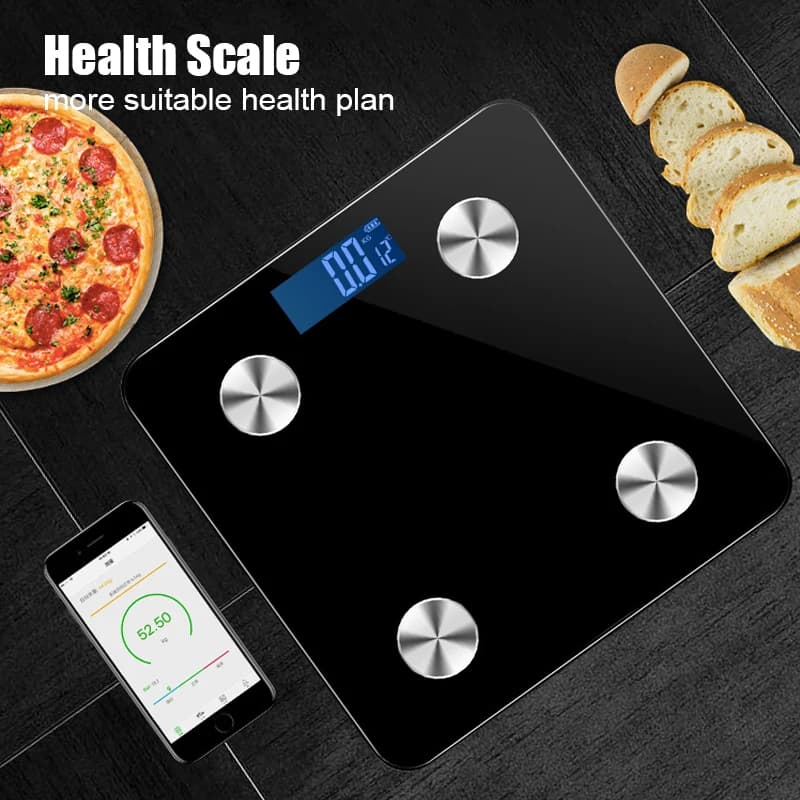 Balance HOBlack de précision, analyseur de composition IMC électronique intelligent, compatible Blue