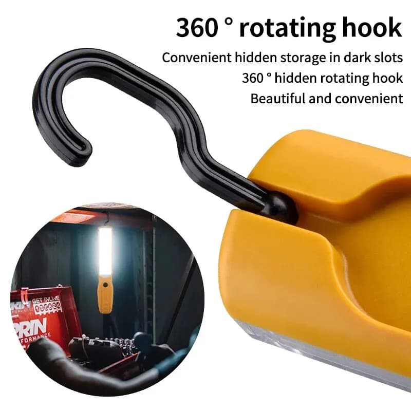 Torche LED COB, lampe de travail Portable pour réparation automobile, lanterne de Camping Rechargeab