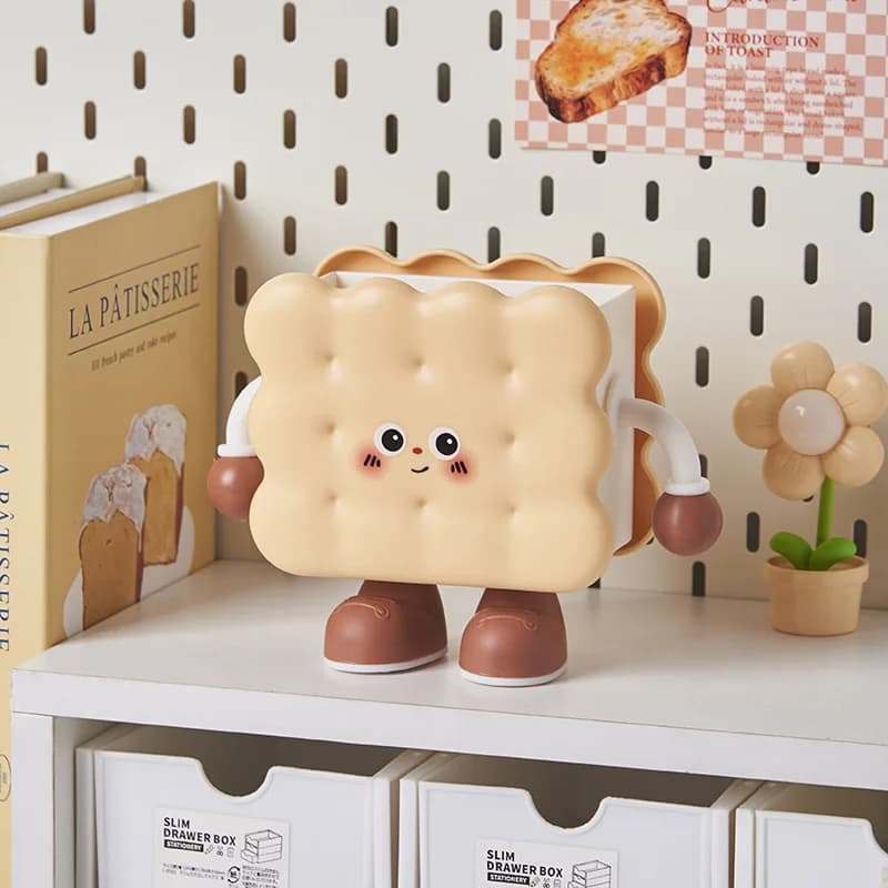 Adorable porte-stylo en forme de biscuit, pain ou fromage, accessoire de décoration de bureau et de 