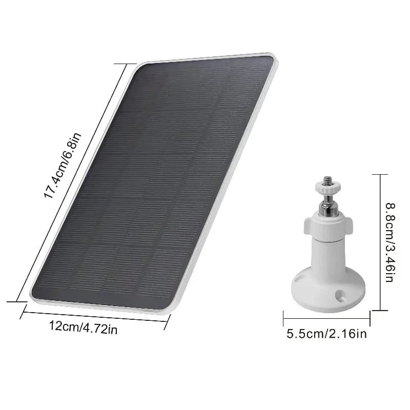 Panneau solaire Type-C 360 °   Support rotatif, étanche IP67 et résistant aux intempéries extrêmes, 