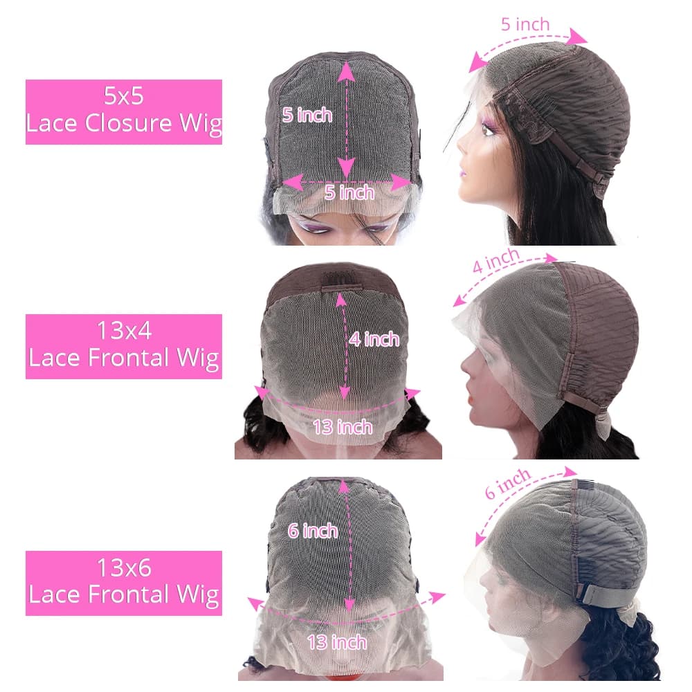 Perruques frontales en dentelle transparente HD Body Wave 13x4 13x6 de 42-44 pouces pour femmes, den