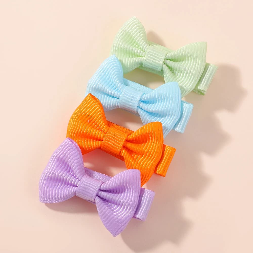 Mini pinces à cheveux pour bébés filles, 10 pièces/ensemble, couleur Dopamine, épingles à cheveux fa