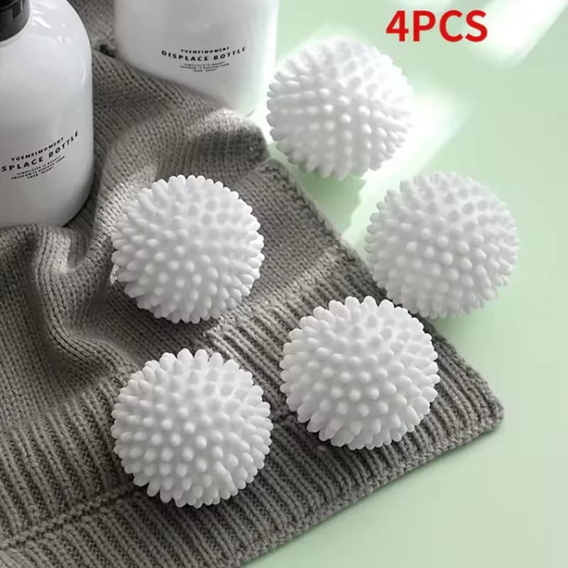 4/6 boules de lavage réutilisables - efficaces pour éviter l'emmêlement du linge, le séchage, l'adou
