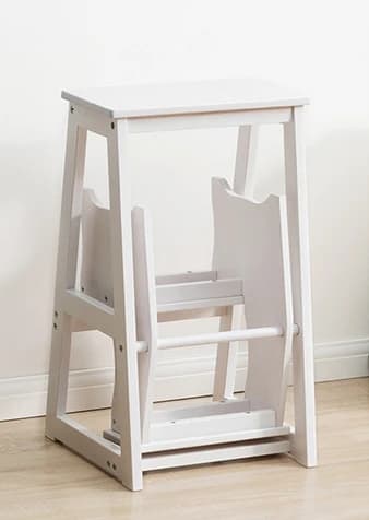 Tabouret d'atterrissage stockable à trois marches, chaise à échelle polyvalente pour touristes, marc
