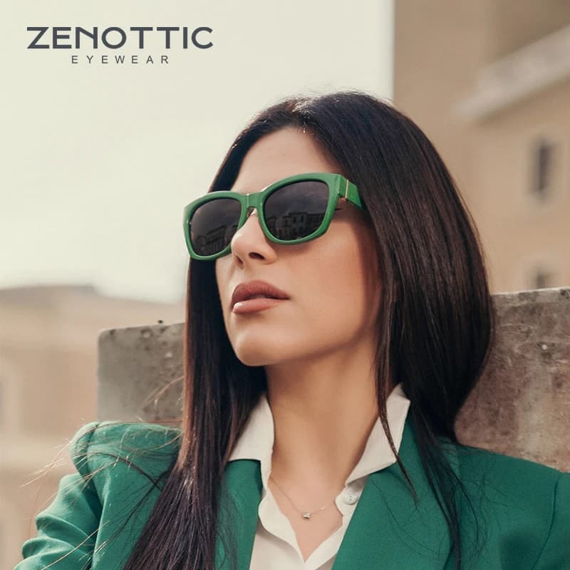 ZENOTTIC papillon femmes surdimensionné lunettes de soleil polarisées Vintage nuances Protection UV 