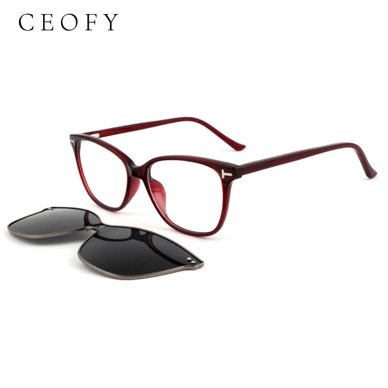 Ceofy-Monture de lunettes rose vintage pour femmes, lunettes roses, myopie optique, délinquants régu