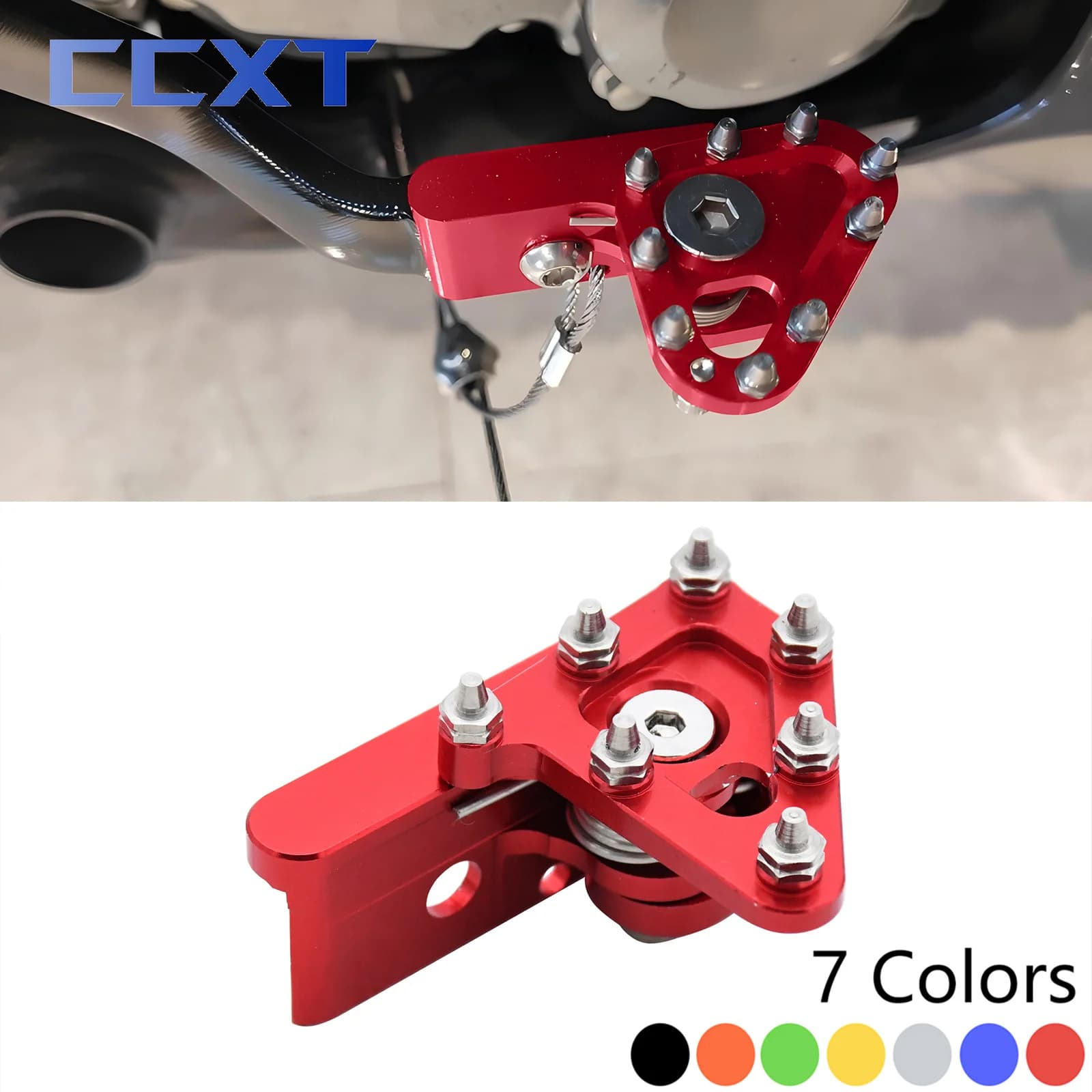 Pédale de frein arrière CNC pour moto, levier de frein, tête de frein, KTM, EXC, EXCF, SX, SXF, XC, 