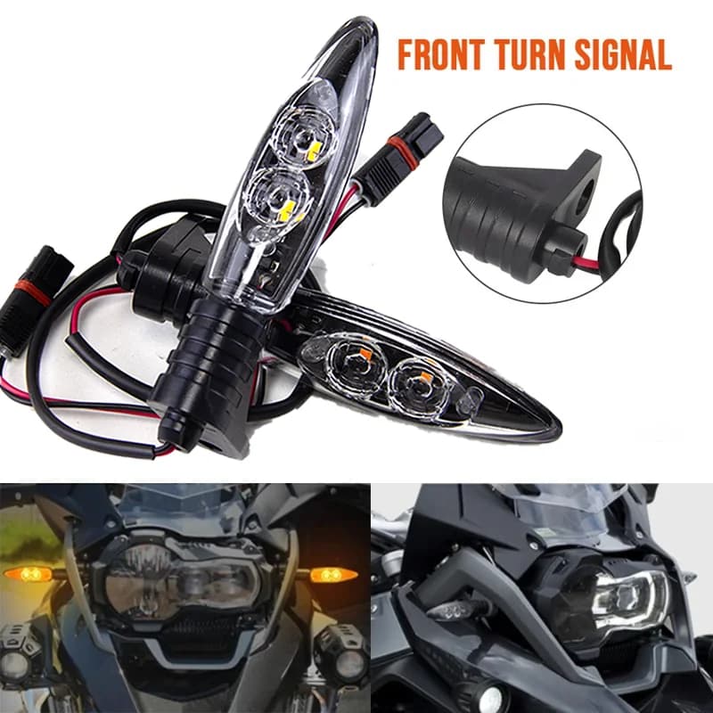 Clignotant Avant LED pour Moto, 1 Paire, pour BMW Runder GS Adv F650GS R S1000R S1000RR F800GS K1300