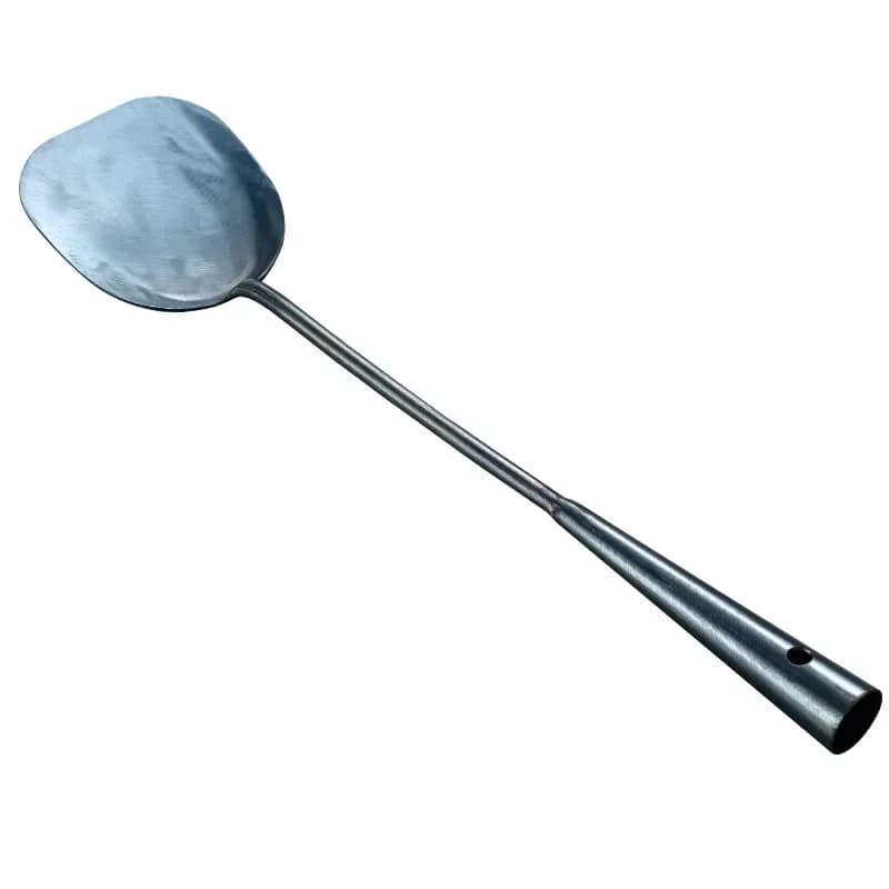 Durable Portable fait à la main fer antiadhésif tourneur louche alimentaire Wok spatule cuillère out