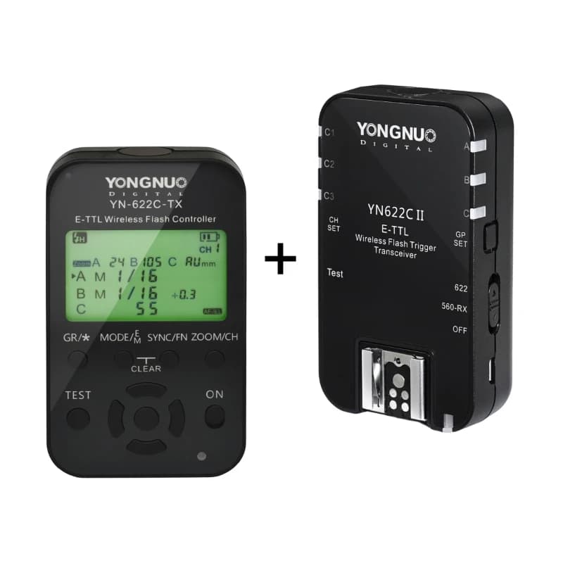 YONGNUO Déclencheur flash TTL sans fil YN622 C N II Peugeot YN-622-TX avec DiviHSS 1/8000s haute vit