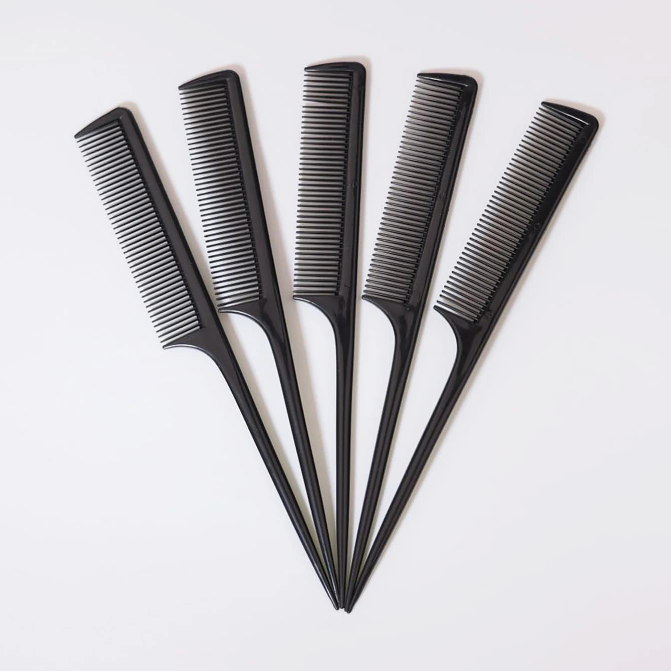Ensemble de peignes à queue de Rat 5 pièces, peigne à cheveux de Distribution, brosses de bord et ar
