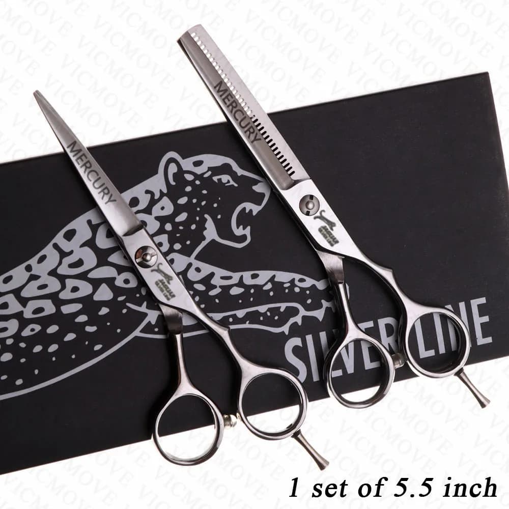 Ciseaux à cheveux professionnels 5 "/5.5"/6 "/6.5"/7 ", ensemble de ciseaux de coiffure, coupe + cis