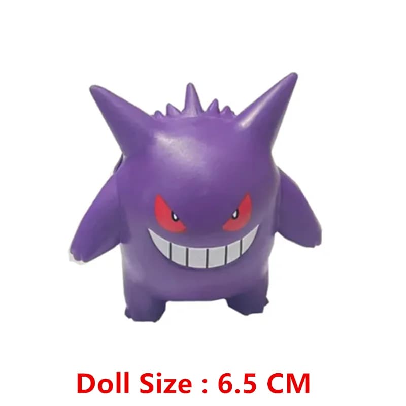 Figurine de dessin animé Pokemon Gengar Pikachu Eevee Greninja Mewtwo, monstre de poche, modèle d'ac