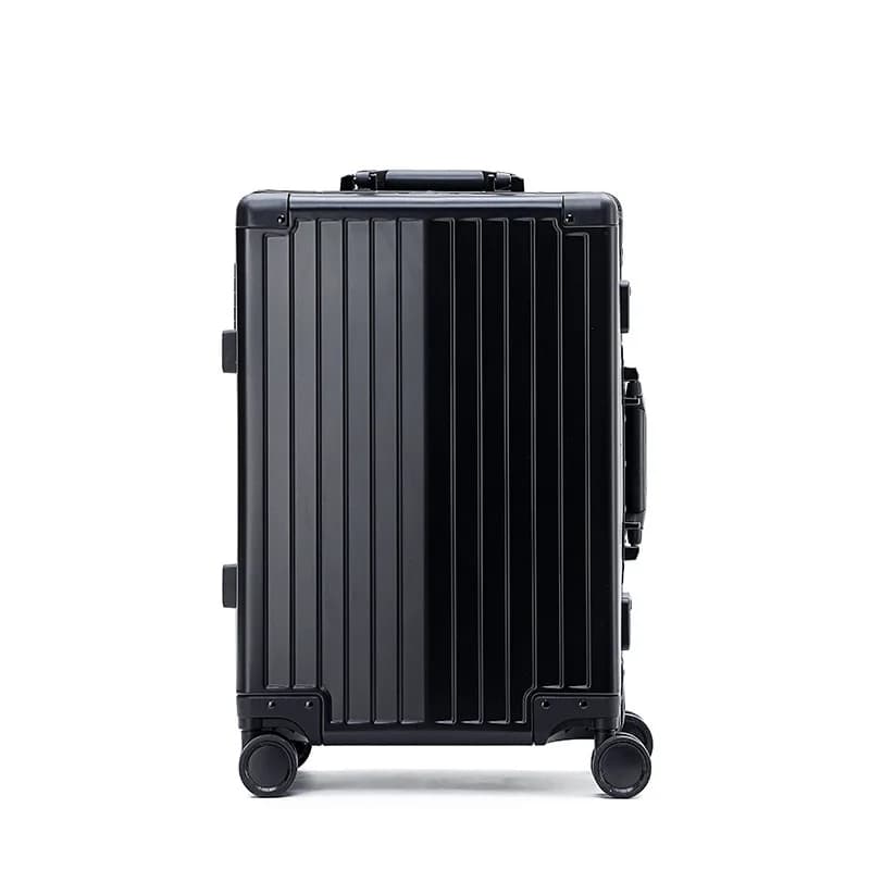 Valise à bagages entièrement en alliage d'aluminium et magnésium, valise d'embarquement de 20 pouces