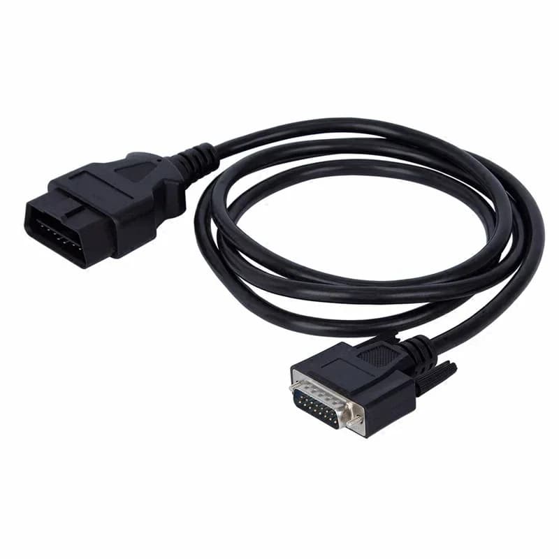 Adaptateur OBD2 16 broches vers DB15 broches, câble d'extension de voiture mâle DP 15 broches, Inter