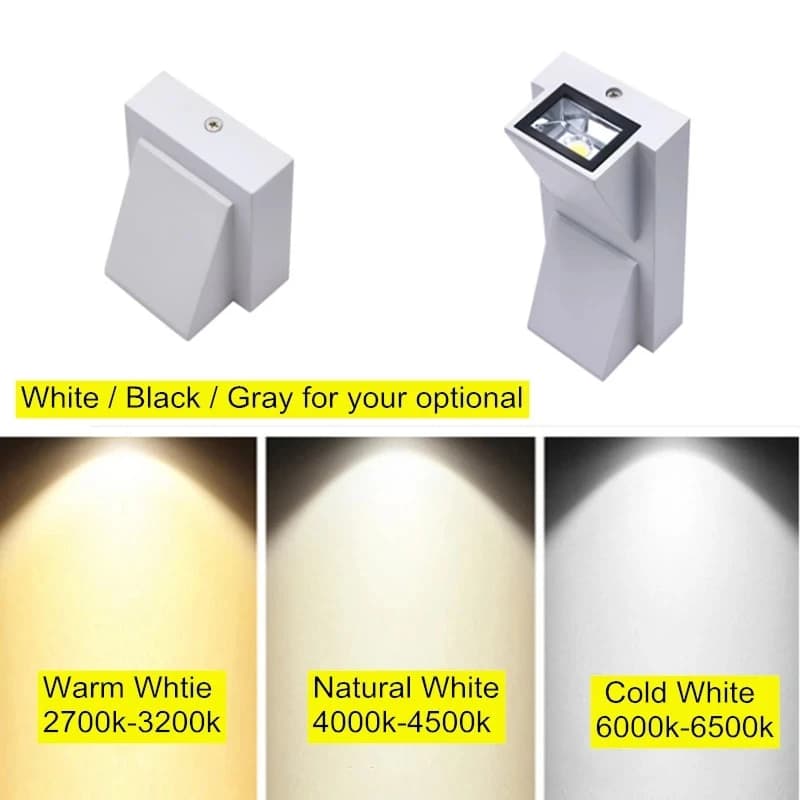 Applique Murale LED Imperméable Conforme à la Norme IP65, Luminaire d'Niket d'Extérieur, Montage en 