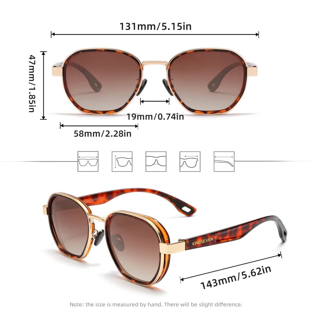 KINGSEVEN flambant neuf lunettes de soleil originales hommes polarisées UV400 luxe lunettes pour fem