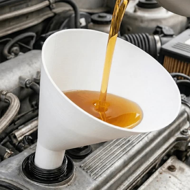 Entonnoir à huile déporté pour voiture, outil de transfert de carburant à grande ouverture, accessoi