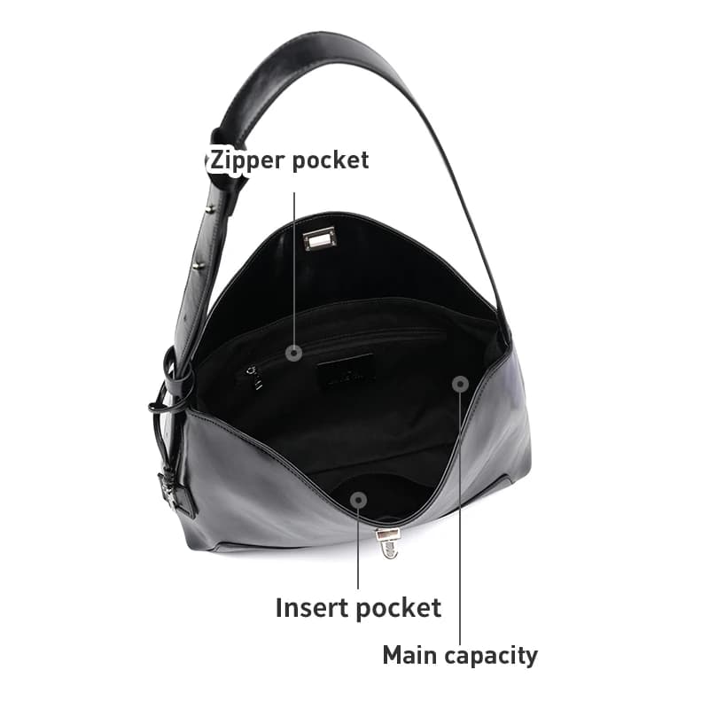 LA FESTIN-Sac à Bandoulière en Cuir de Grande Capacité pour Femme, Fourre-Tout Populaire à la Mode