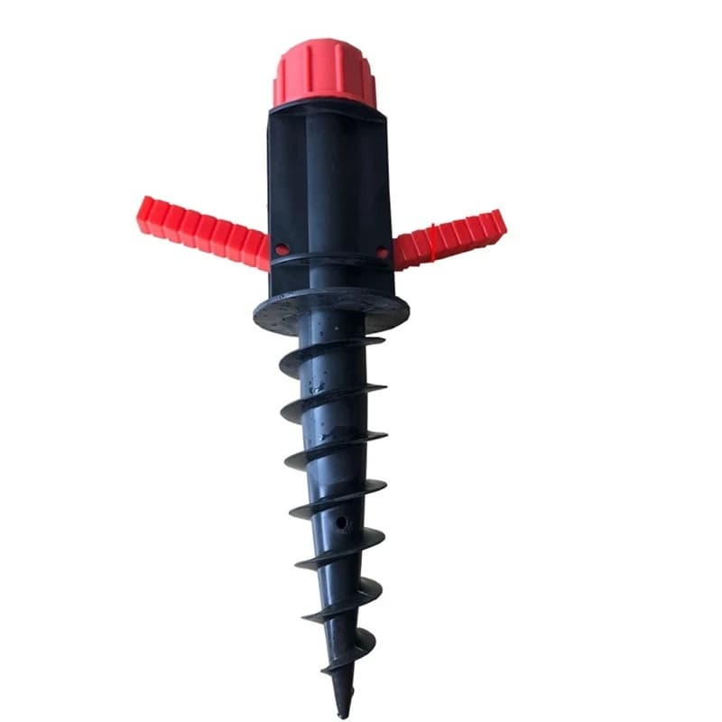 Injecteur de Sable pour Parapluie de Plage, Support de Rangement en Spirale pour Camping en Plein Ai