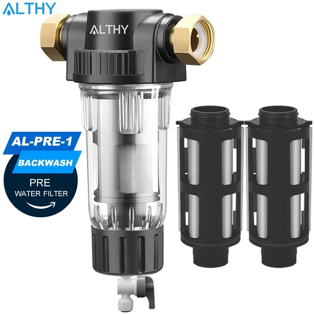 ALTHY-Pré-filtre pour toute la maison, filtre à sédiments et à eau, préfiltre central, système de pu