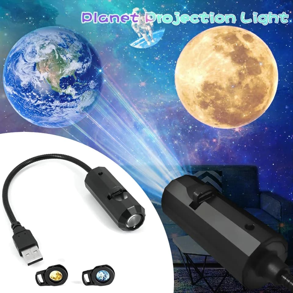 Le plus récent Mini USB lune lumière projecteur Led Globe étoile galaxie lampe éclairage de nuit pou