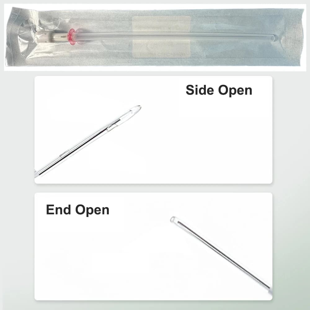 Cathéter pour chat avec stylet, 10 pièces/boîte, trou d'extrémité 3Fr, trous latéraux 4Fr, cathéters