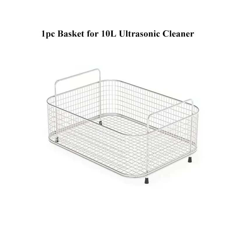 Panier de nettoyage à ultrasons 0,8L-30L en acier inoxydable SUS 304, panier en maille pour machine 