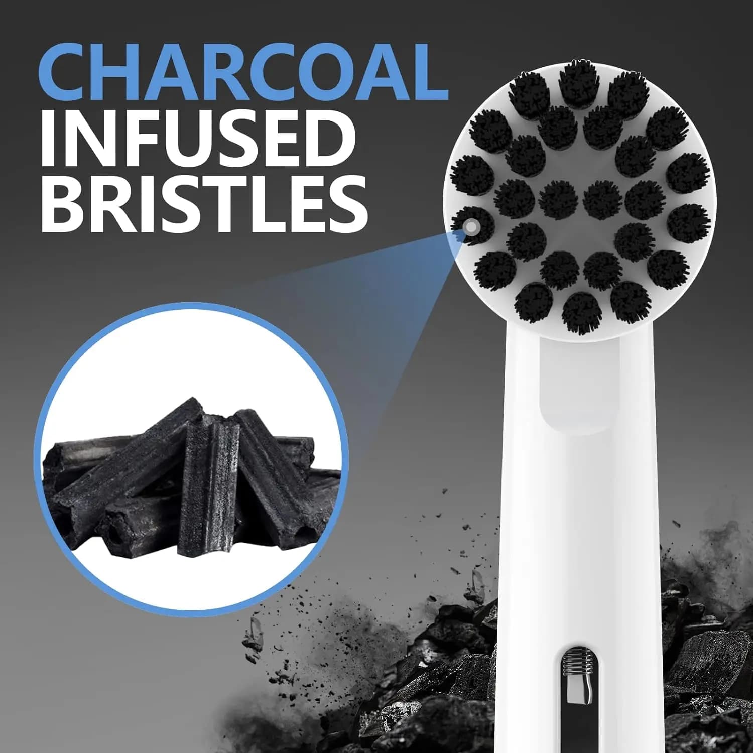 Têtes de brosse de rechange en poils de charbon de bambou, pour brosse à dents électrique Oral B, ne