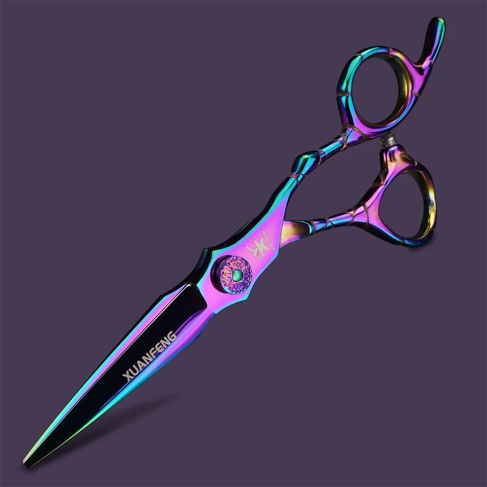 XUANFENG – ciseaux à cheveux à poignée musculaire, ciseaux de coupe et ciseaux amincissants de coule