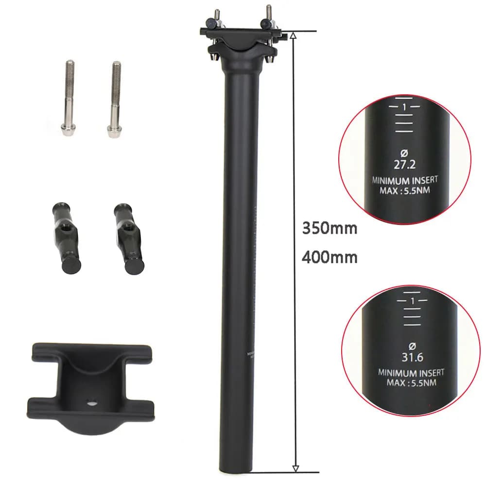 Tige de selle ultralégère entièrement en carbone siège de vélo de route tige de selle de vélo de mon