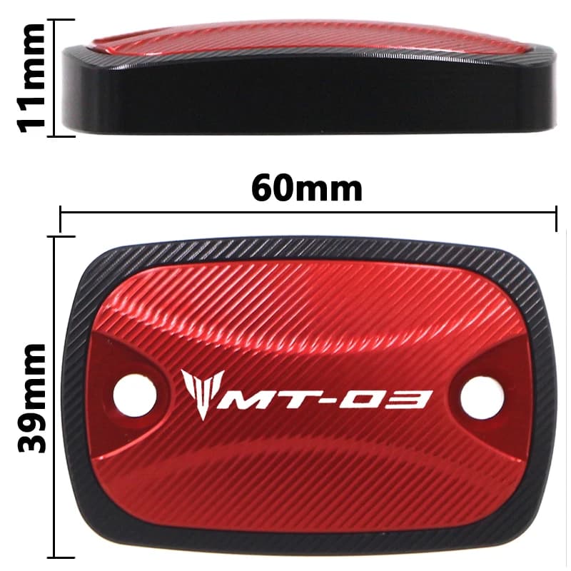 Couvercle de réservoir de liquide de cylindre d'embrayage de frein avant, accessoires de moto pour Y