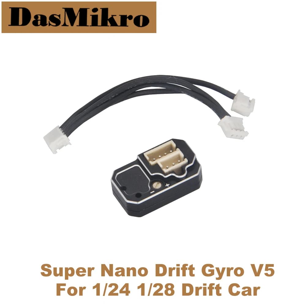 DasMikro Super Nano Drift Gyro V5 avec boîtier en aluminium CNC pour voiture à dérive 1/24 1/28 mini