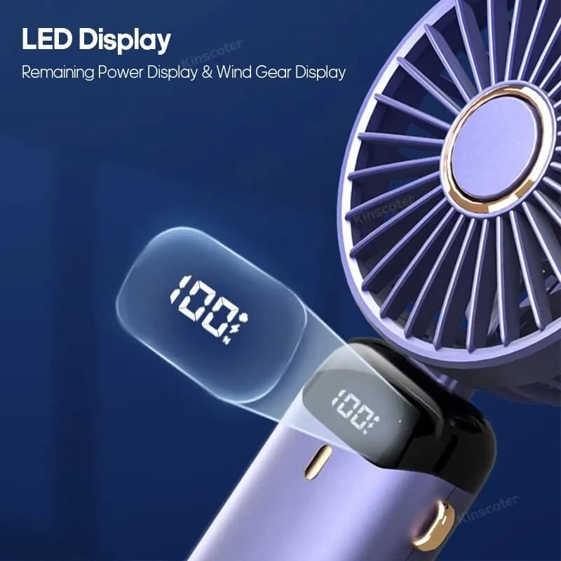Mini ventilateur portatif pliable USB, ventilateurs suspendus au cou, ventilateur Rechargeable à 5 v