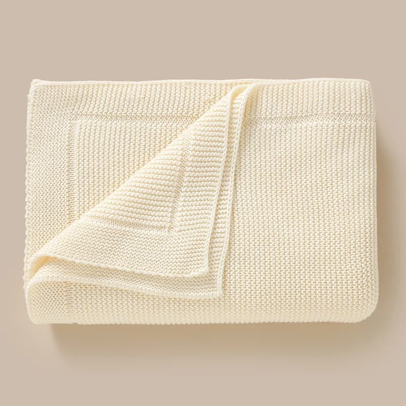 Couvertures pour bébé 100x80cm, tricot en coton, pour nouveau-né, garçon et fille, poussette, lit, l