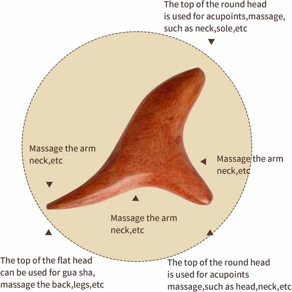 Outils Gua Sha de Massage à Point de déclenchement en bois, outils professionnels de Drainage lympha