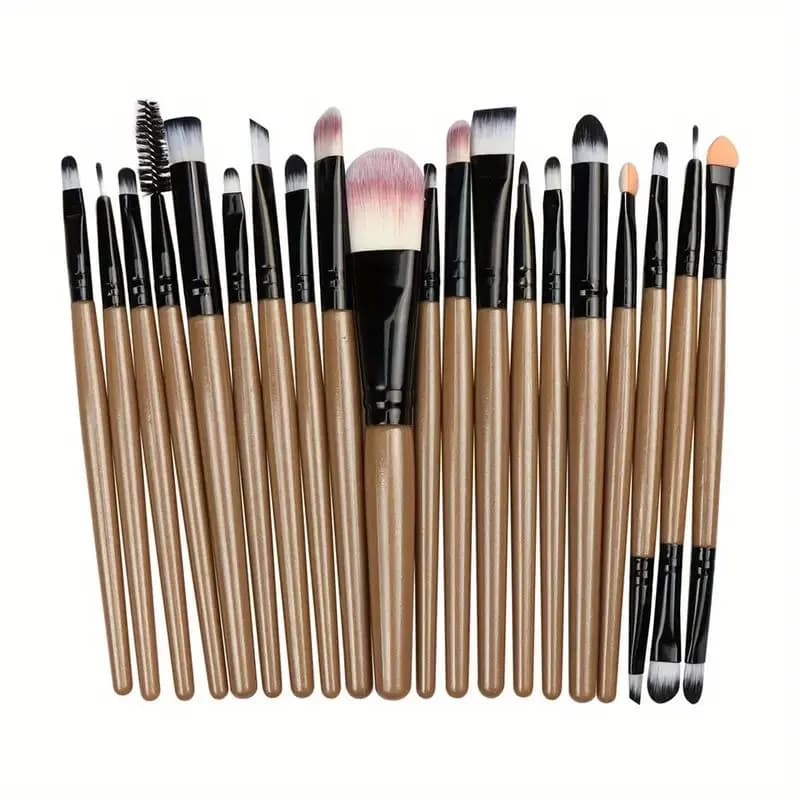 Ensemble de pinceaux de maquillage professionnels, poils synthétiques doux pour fond de teint, fard 