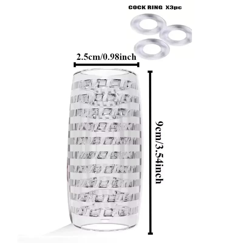 Masturbateur masculin tasse chatte douce vagin Transparent produits pour adultes exercice Transparen